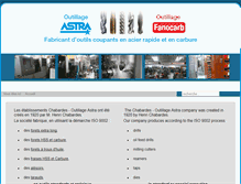 Tablet Screenshot of outillage-astra.fr